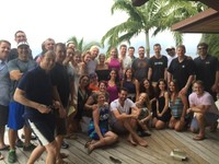 Richard Branson group photo